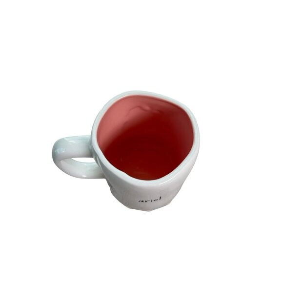 Little Mermaid Ariel Mug Rae Dunn Pink White Disney White Pink Coffee Mug - Picture 4 of 6